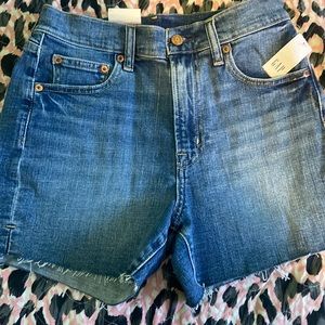 Gap high rise denim shorts